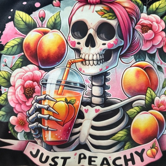 Bella Canvas Black 'Just Peachy' Tank Top - Picture 7 of 7